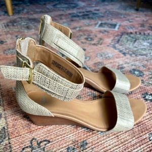 UGG Metallic Sandal Wedges